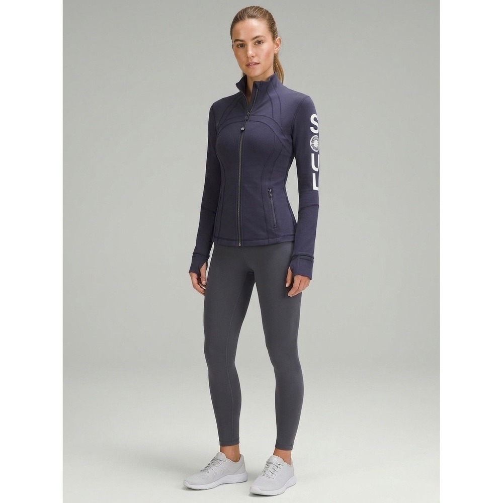 Lululemon SoulCycle Define Jacket Navy Blue Full Zip Yoga Workout Size 4